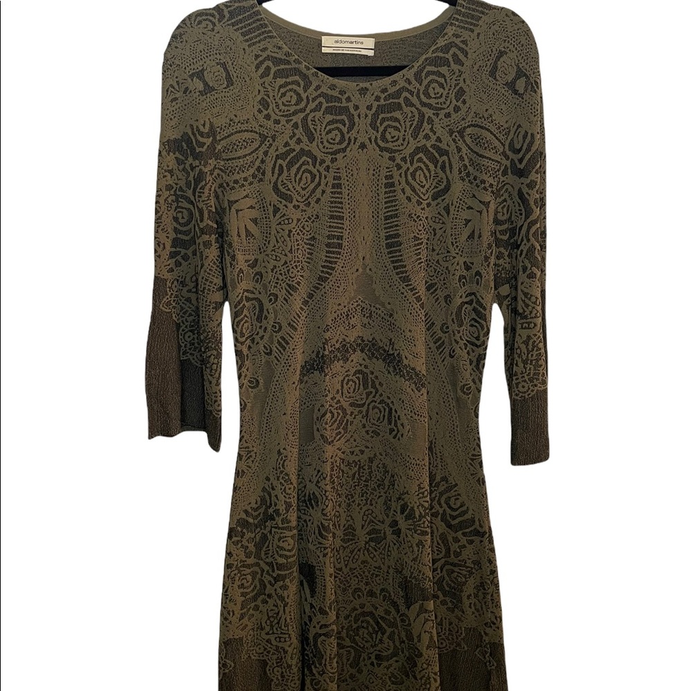 Aldomartins Anthropologie Size 12 Dress Floral Pattern Rare